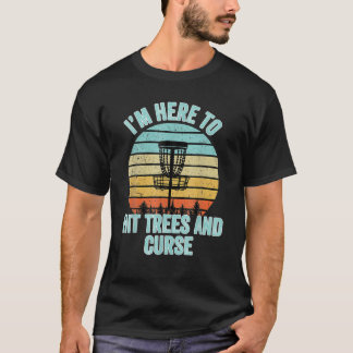 Camiseta Disco Golf Engraçado Árvores E Maldição De Disco R