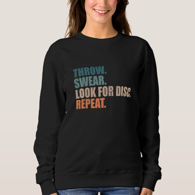 Camiseta Disco Golf Throw Procura Repetição De Disco (Frente)