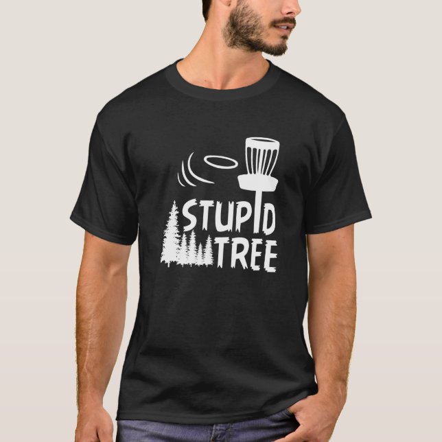 Camiseta Disco Golfe Árvore Estúpida  Disco Golfe  4 (Frente)
