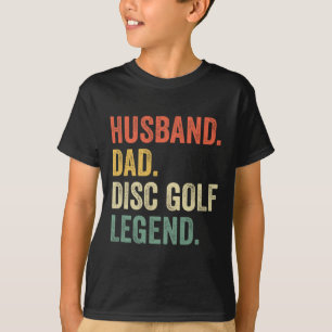 Camiseta Disco Golfe Divertido Pai Lendário Dia dos Pais 