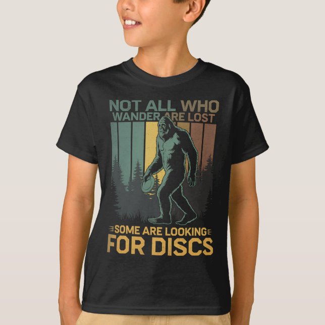 Camiseta Disco Golfe Sasquatch Pé Grande Discóbolo Engraçad (Frente)