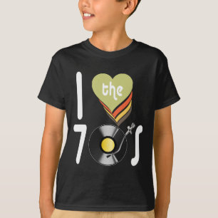 Camiseta Disco I Love 70's Ball Retro Music Vintage Camiset