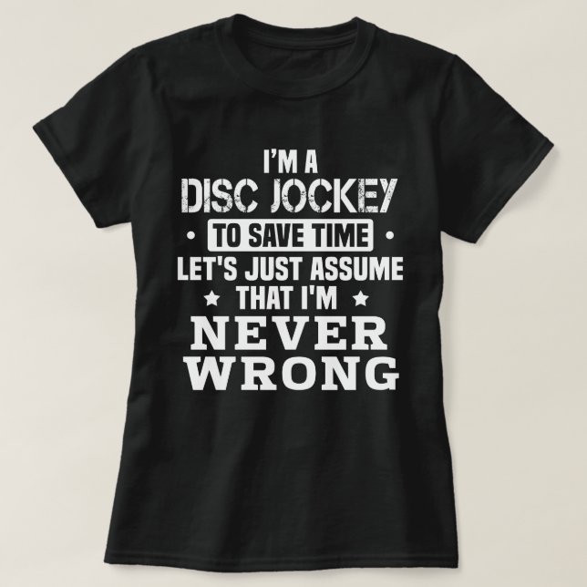 Camiseta Disco Jockey (Frente do Design)