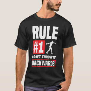 Camiseta Disco Jogando Lixeira De Disco E Rul De Campo