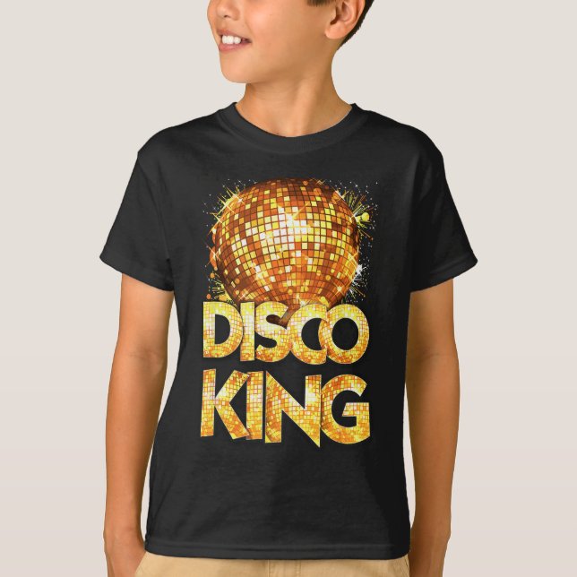 Camiseta Disco King - Anos setenta Costume Disco Ball Vinta (Frente)