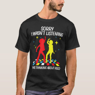 Camiseta Disco legal para homens 70 e 80 anos Música Nightc