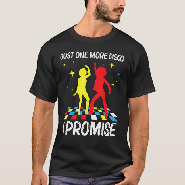 Camiseta Disco legal para homens 70 e 80 anos Música Nightc (Frente)
