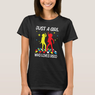 Camiseta Disco legal para Meninas Crianças 70 e 80 Nightclu