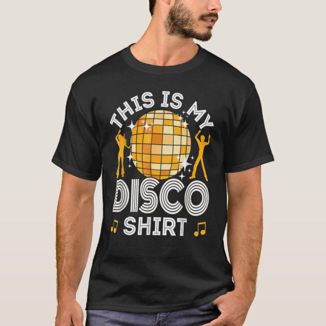 Camiseta Disco Outfit Men 70s e 80s Figurume Este É M (Frente)