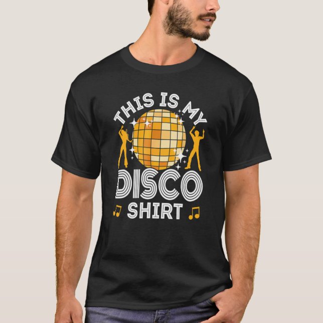 Camiseta Disco Outfit Men 70s e 80s Figurume Este É M (Frente)