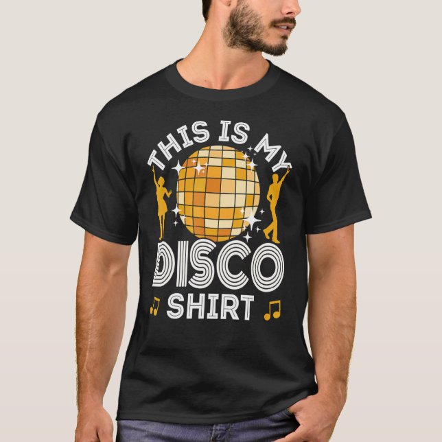Camiseta Disco Outfit Men Women 70s & 80s Figurume Este É M (Frente)