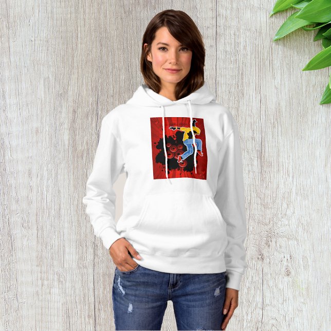 Camiseta Disco Person Womens Hoodie (Criador carregado)