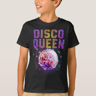 Camiseta Disco Queen Art Para Mulheres Meninas Funk Music D