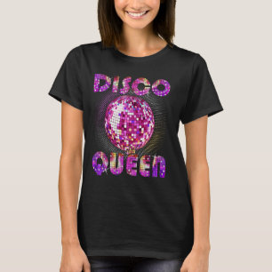 Camiseta Disco Queen Art Para Mulheres Meninas Funk Music D