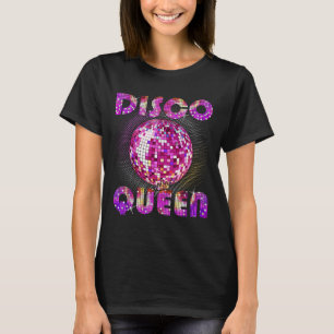 Camiseta Disco Queen Art Para Mulheres Meninas Funk Music D