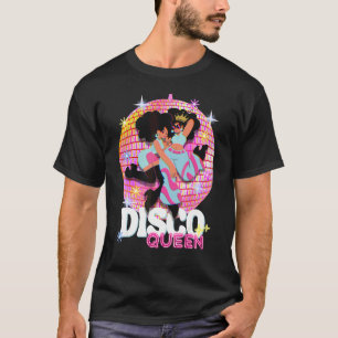 Camiseta Disco Queen Disco Dancing Party Ball Groovy 70s Hi
