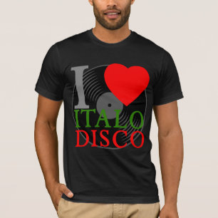Camiseta Disco retro de Italo do amor do tigre 80s I de