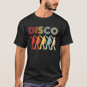 Camiseta Disco Themed Party 70s Retro Vintage Dança de 70