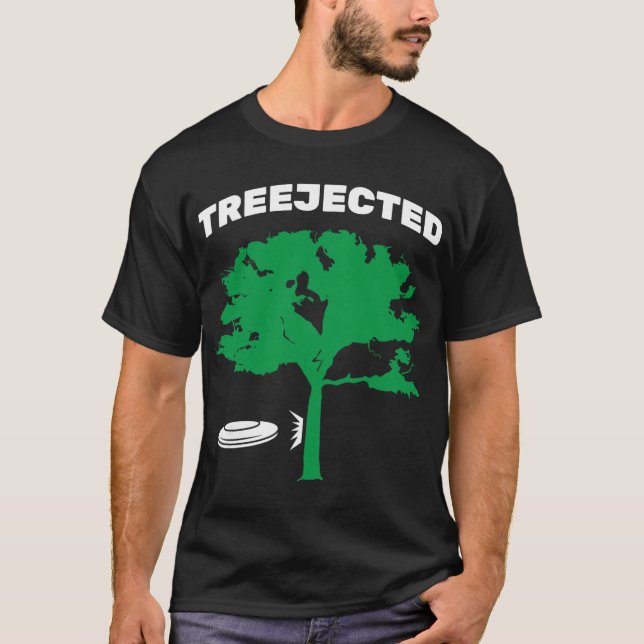 Camiseta Disco Voador de Disc Golf Treejected (Frente)
