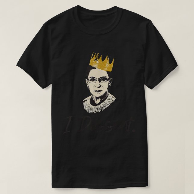 Camiseta Discordo RBG Ruth Bader Ginsburg Collar Grace Grap (Frente do Design)