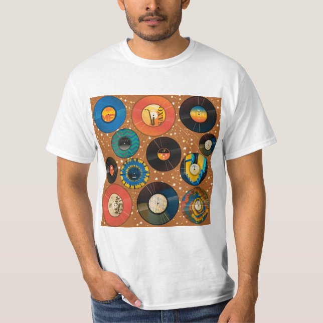 CAMISETA DISCOS DE ACETATO PADRÃO (Frente)