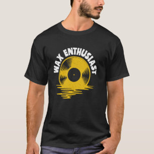 Camiseta Discos de Vinil Entusiasta de Cera