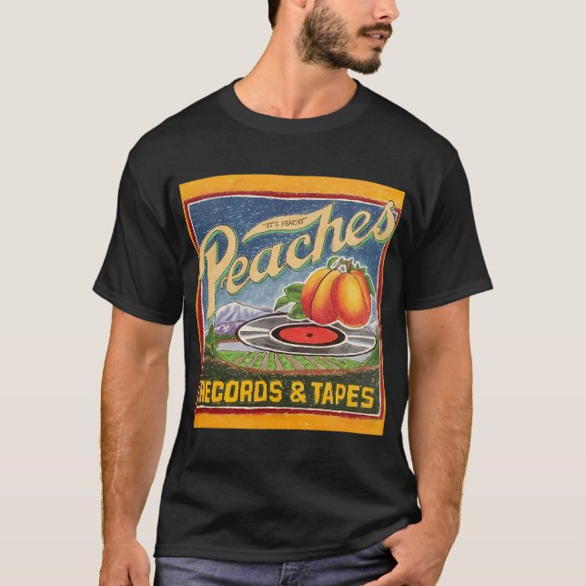 Camiseta Discos e Fitas Peaches (Frente)