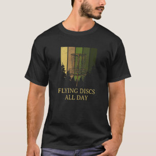 Camiseta Discos Voadores O Dia Todo Disco Golfe Pastim