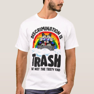 Camiseta Discriminação É Bandeja Rastreada Arco-Íris Gay P