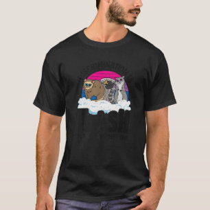Camiseta Discriminação é Lixo Gambá Guaxinim Bissexual B