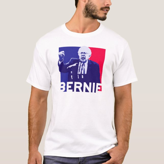 Camiseta Discurso das máquinas de lixar de Bernie (Frente)