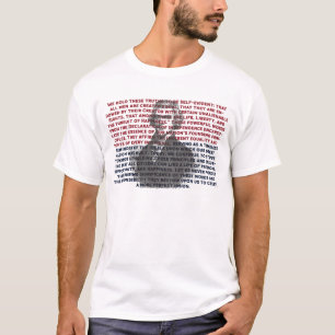 Camiseta Discurso de Thomas Jefferson, Dia da Independência