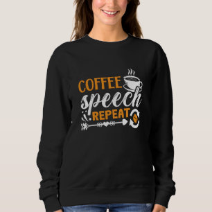 Camiseta Discurso do Café da Saúde Mental Repetir Ansiedade