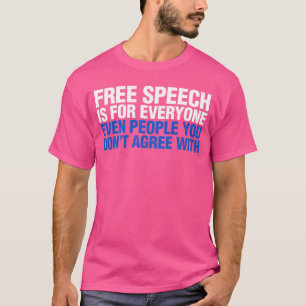 Camiseta Discurso Livre da Primeira Emenda É Para Todos vin