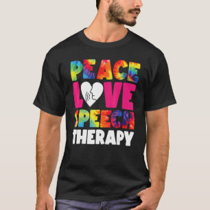 Camiseta Discurso Terapêutico Auxiliar SLP Tie Dye Pea
