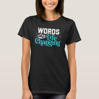 Camiseta Discurso Terapêutico Palavras Vida Mudando Patolog