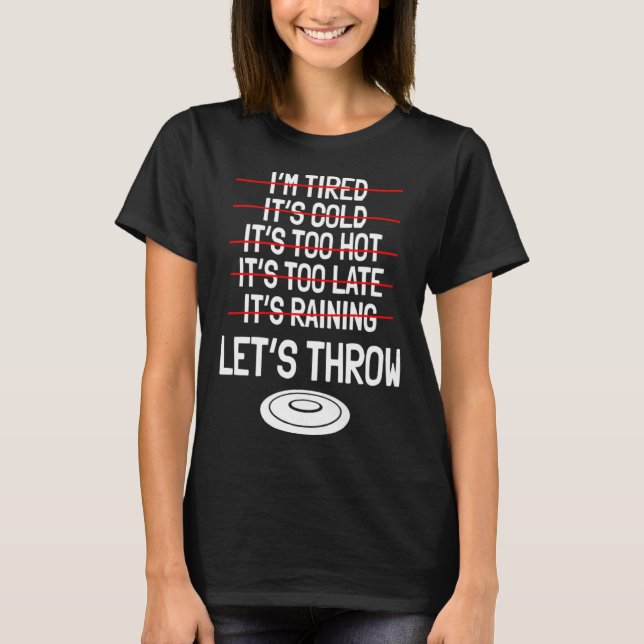Camiseta Discus Throw Player Disc Atletas Desportivos Rastr (Frente)