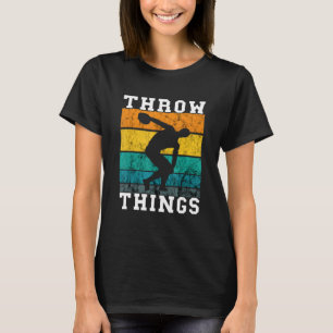 Camiseta Discus Throw Retro Throw Things Vintage Discus
