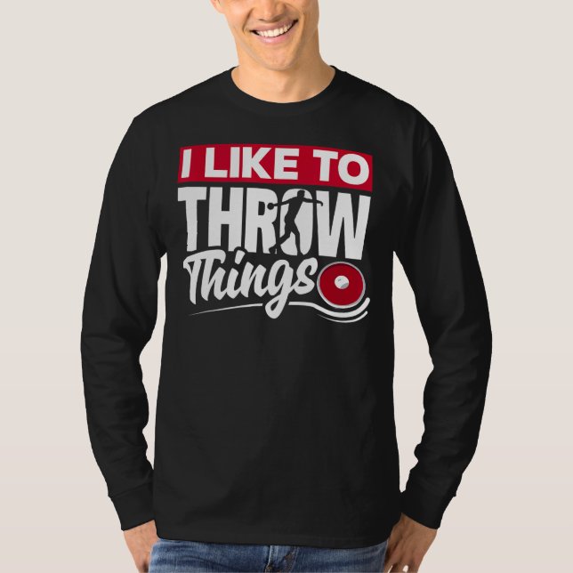 Camiseta Discus Thrower Discus Track E Field Lifecycle (Frente)