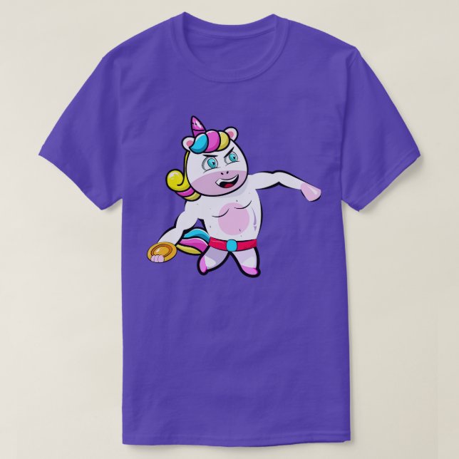 Camiseta Discus Thrower Unicorn (Frente do Design)