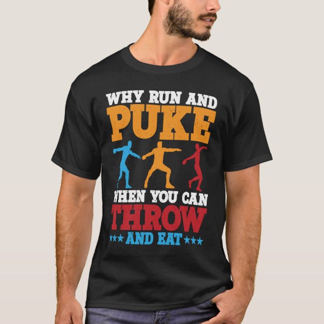 Camiseta Discus Thwer Why Run And Puke Discus Thwing 1 (Frente)