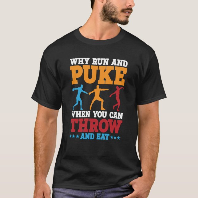 Camiseta Discus Thwer Why Run And Puke Discus Thwing 2 (Frente)