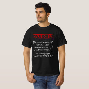 Camiseta Discutir Comigo é Inútil