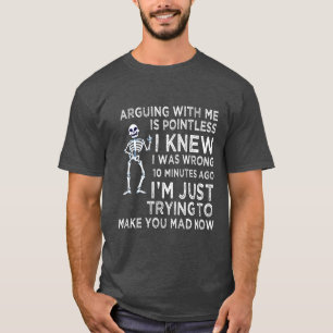 Camiseta Discutir Comigo É Inútil Engraçado Sarcástico