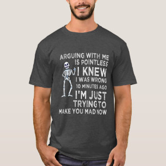 Camiseta Discutir Comigo É Inútil Engraçado Sarcástico