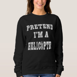 Camiseta Disfarce de Fantasia de Helicóptero para o Hallowe
