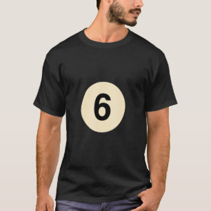 Camiseta Disfarce de sinuca como bola nº 6 fantasia de grup