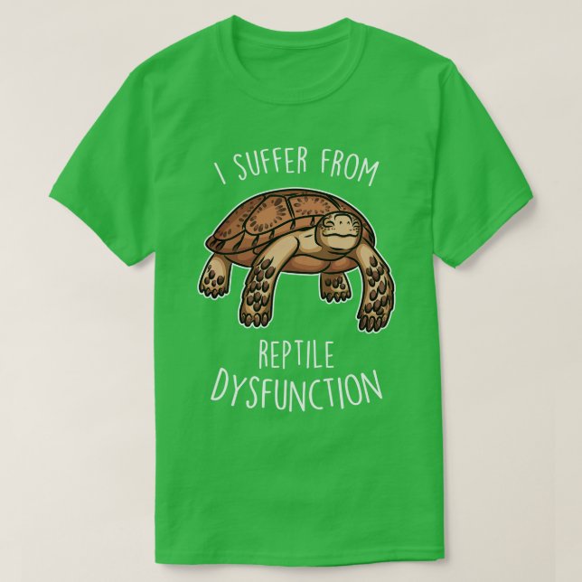 Camiseta Disfunção do Réptil Sulcata Tortoise (Frente do Design)