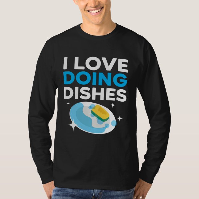 Camiseta Dishwashing Job Profession Restaurant Employee Dis (Frente)