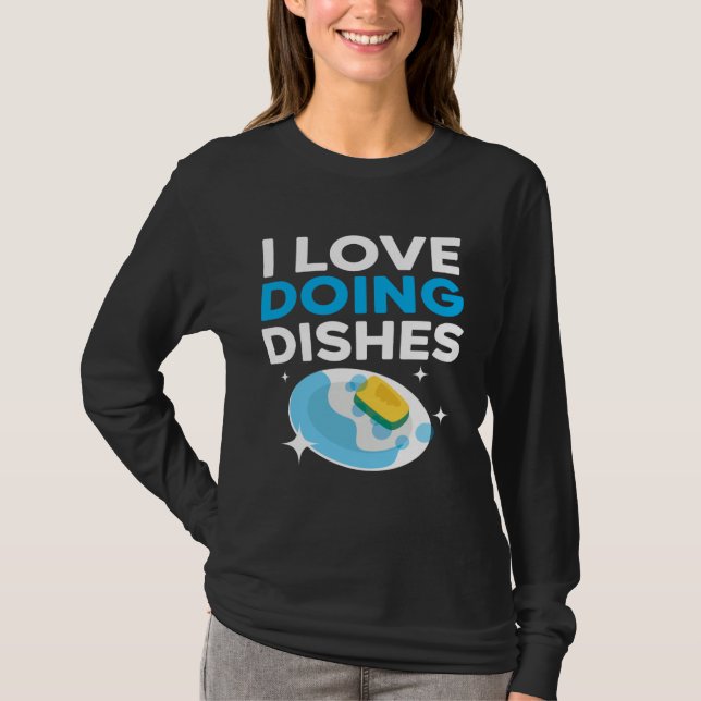 Camiseta Dishwashing Job Profession Restaurant Employee Dis (Frente)